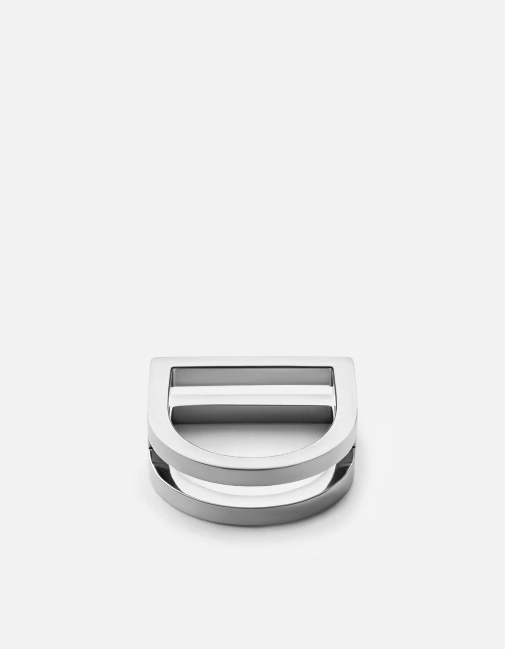 Square Bar Ring, Sterling Silver