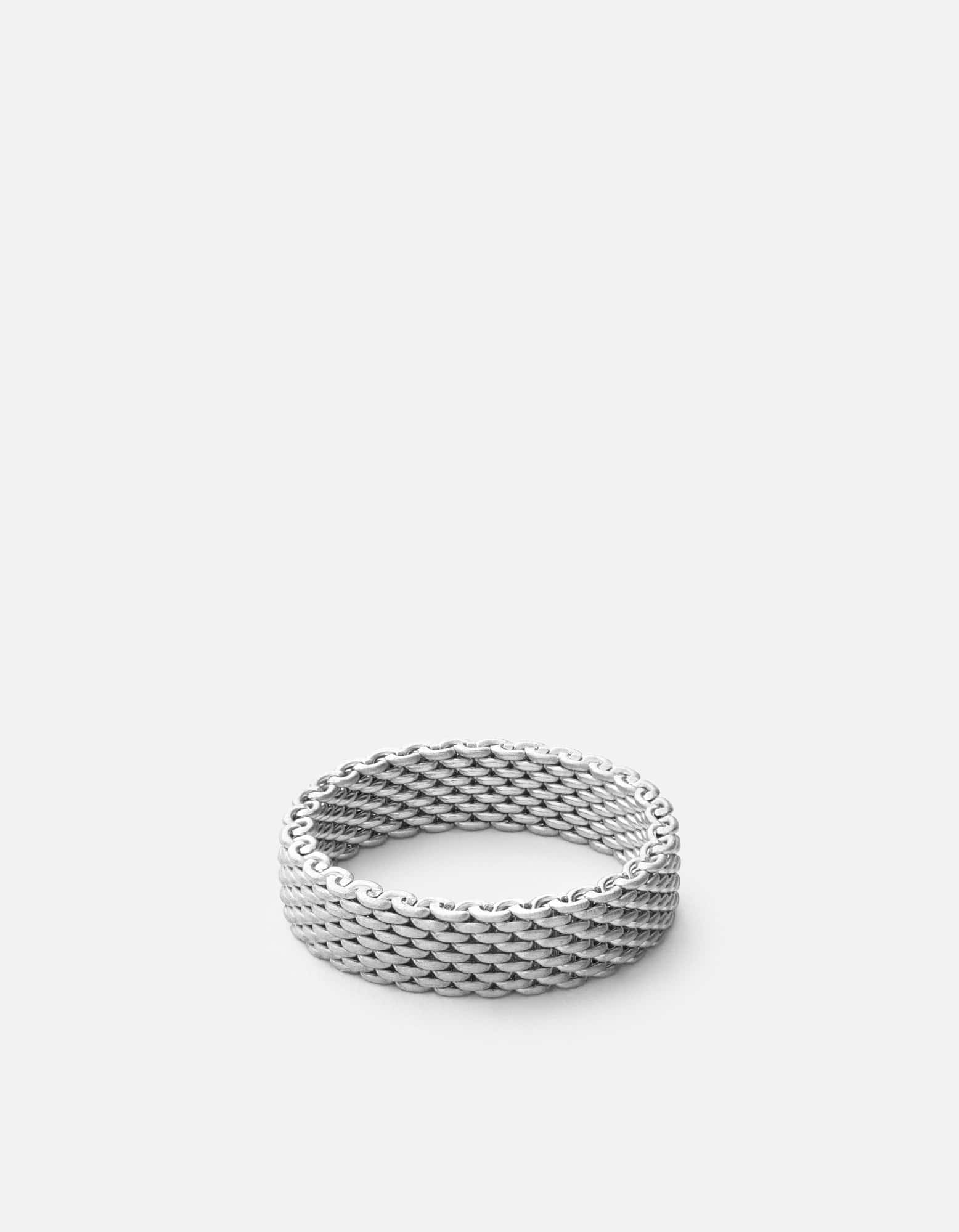 Moore Mesh Ring, Sterling Silver