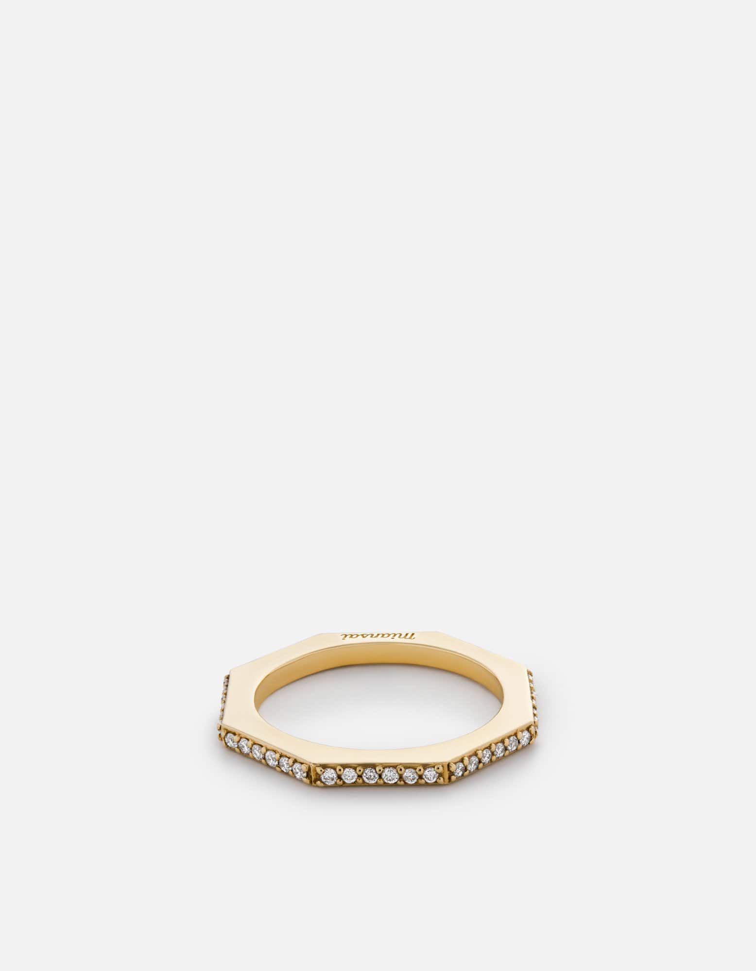 Miansai Rings Bly Ring, 14k Gold Pavé polished gold pave / 6