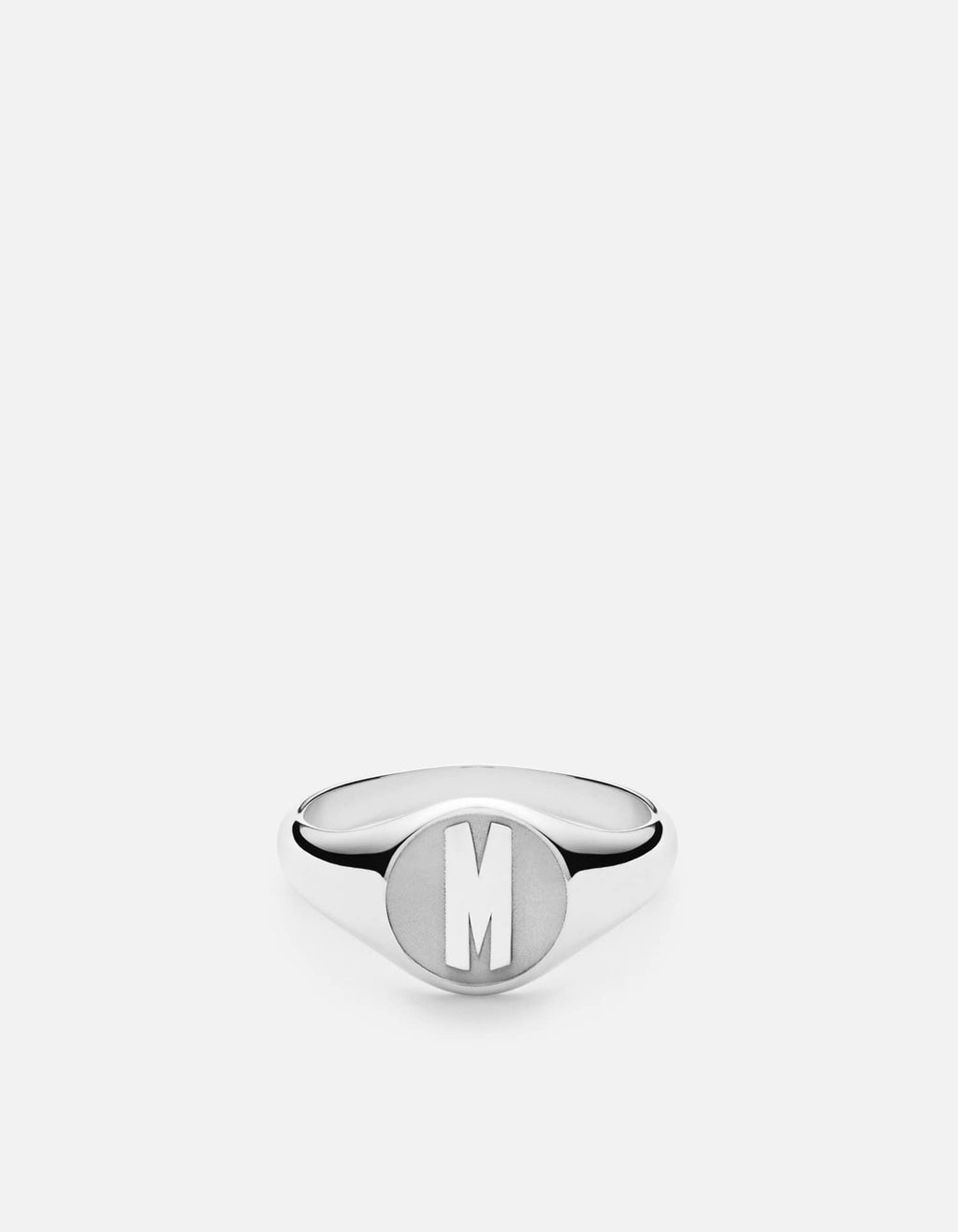 Monogram Signet Ring, Sterling Silver