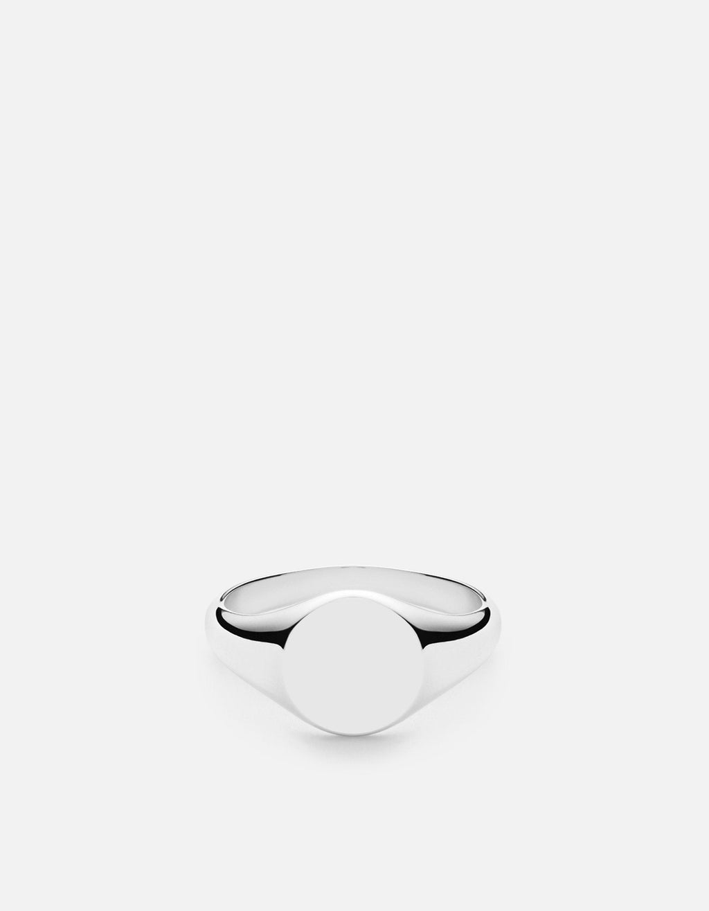 Miansai Rings Signet Ring, Sterling Silver Polished Silver / 10 / Monogram: No