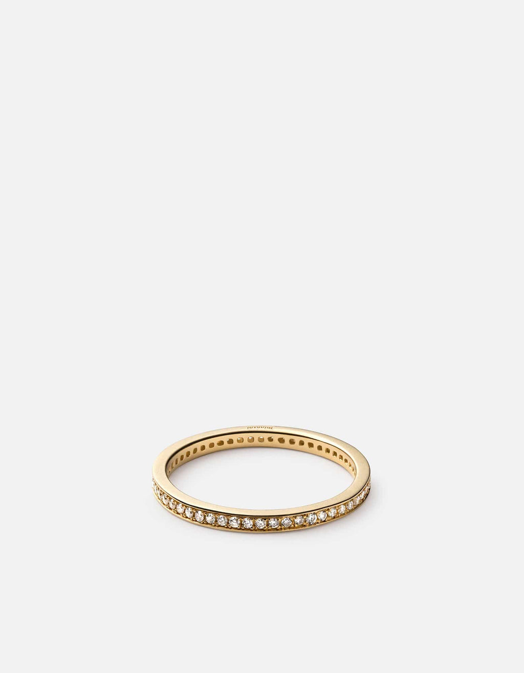 Miansai Rings Eclipse Band Ring, 14k Matte Gold Pavé Matte Gold / 5