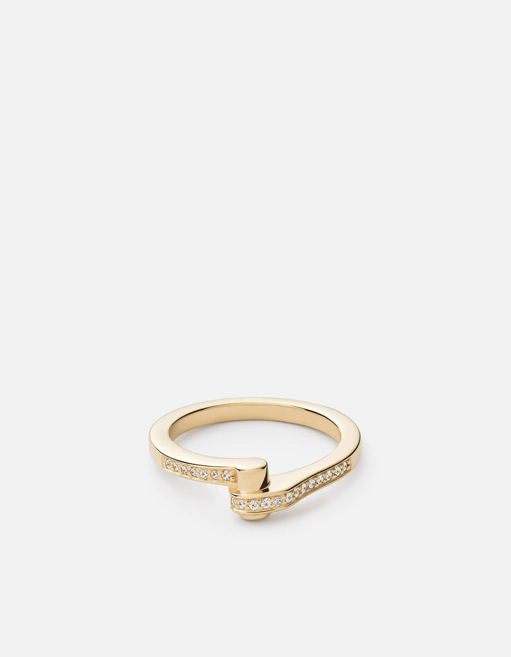 Miansai Rings Nyx Ring, 14k Gold Pavé Polished Gold/Pave / 7