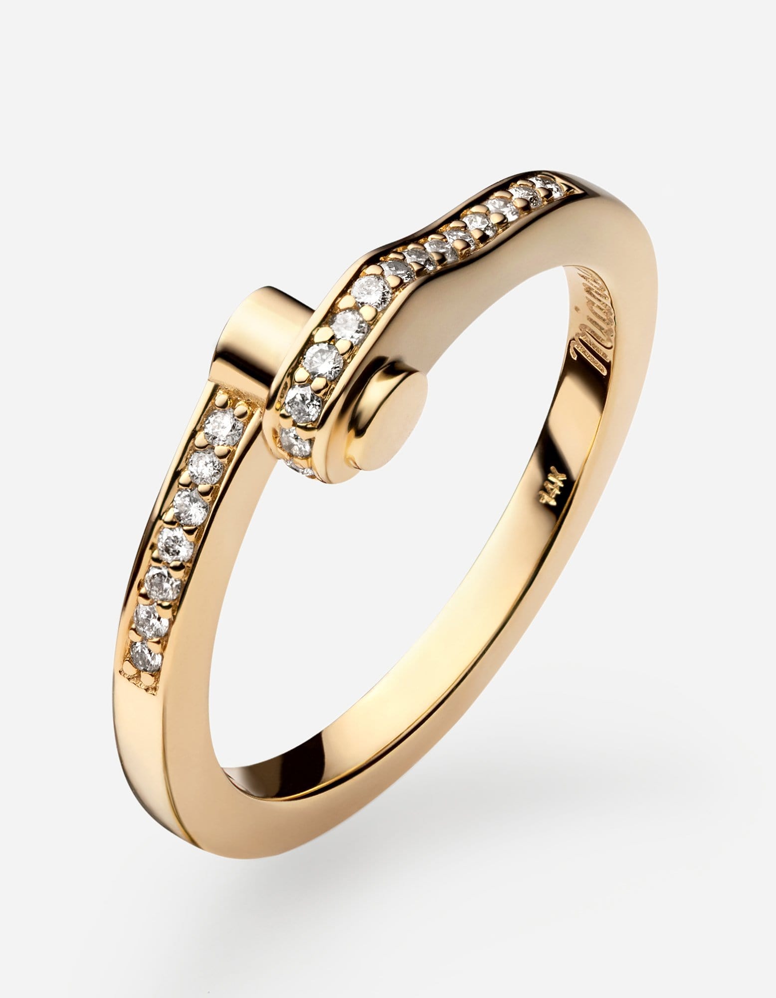 Nyx Ring, 14k Gold Pavé