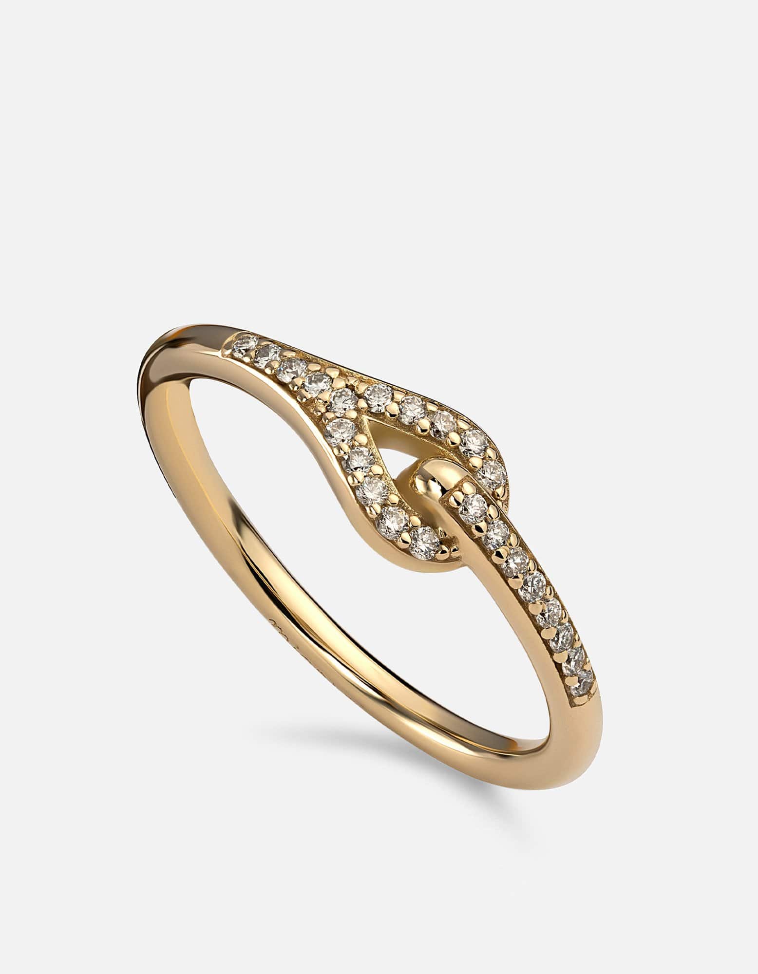 Neo Ring, 14k Gold Pavé