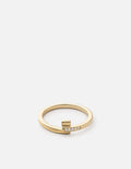Miansai Rings Cubist Ring, 14k Gold Pavé Polished Gold/Pave / 7