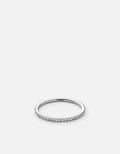 Miansai Rings Century Round Ring, 14k Gold Pavé Polished White Gold/Pave / 5