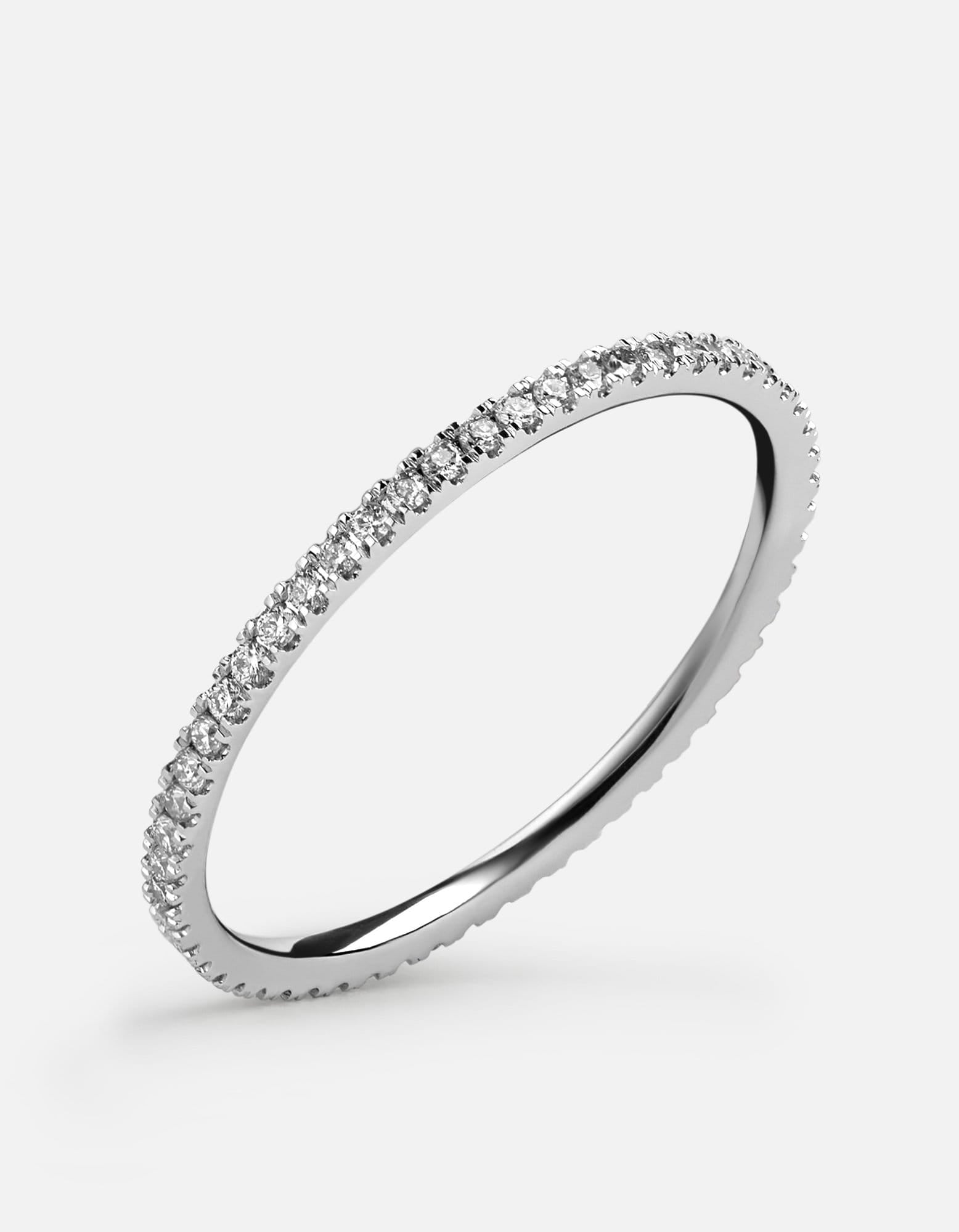 Century Round Ring, 14k Gold Pavé