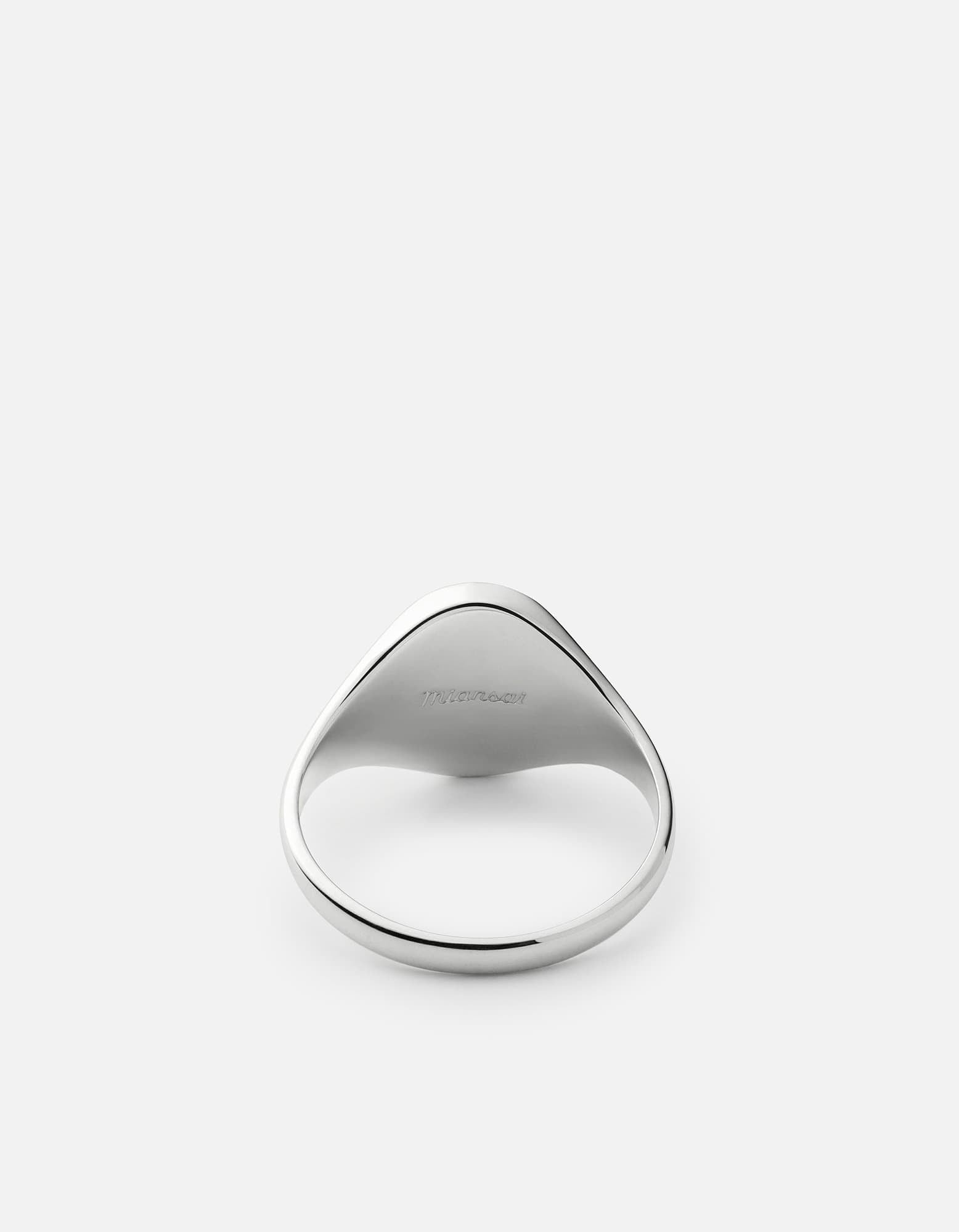 Heritage Signet Ring, Sterling Silver / Black
