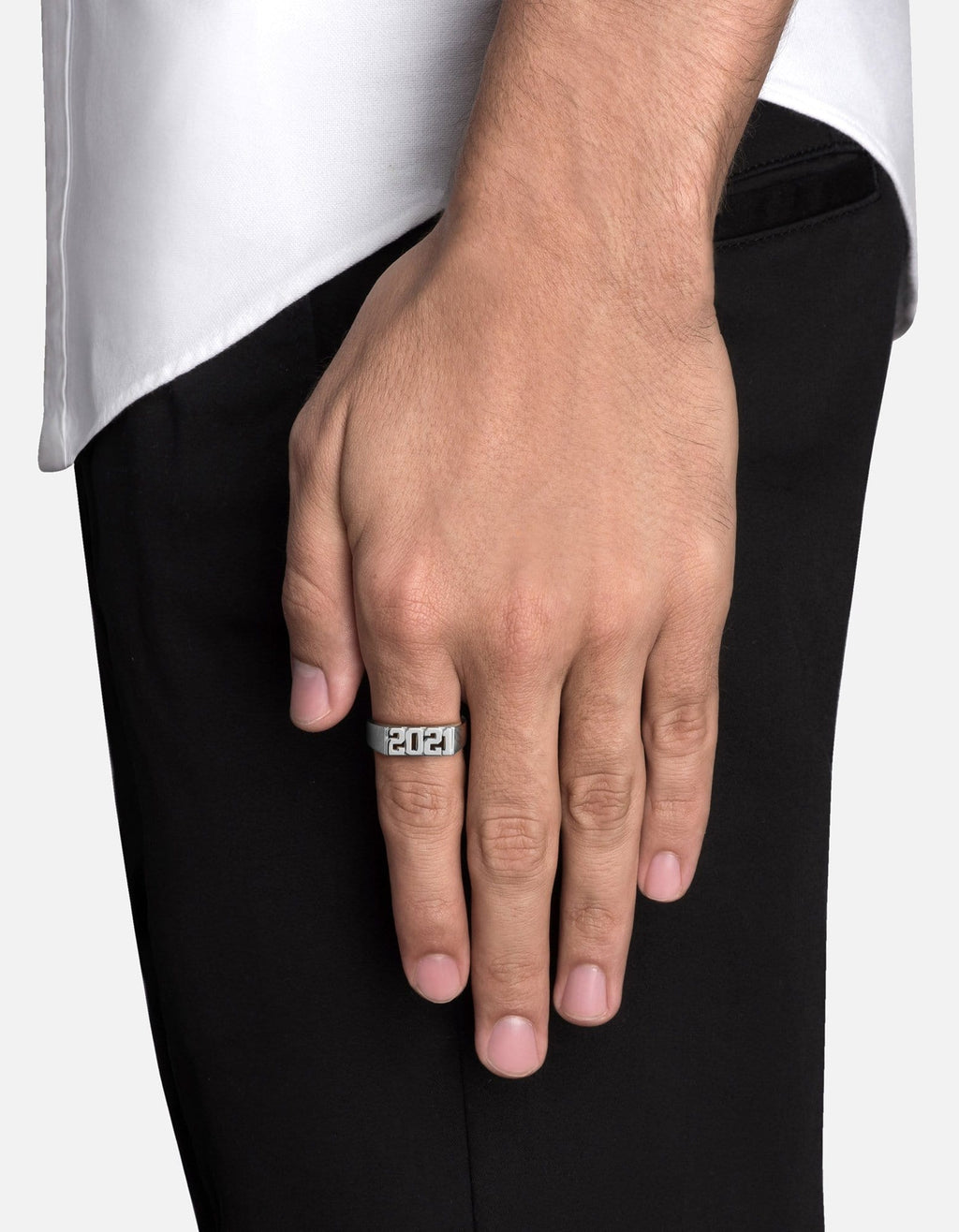 Numero Ring, Sterling Silver