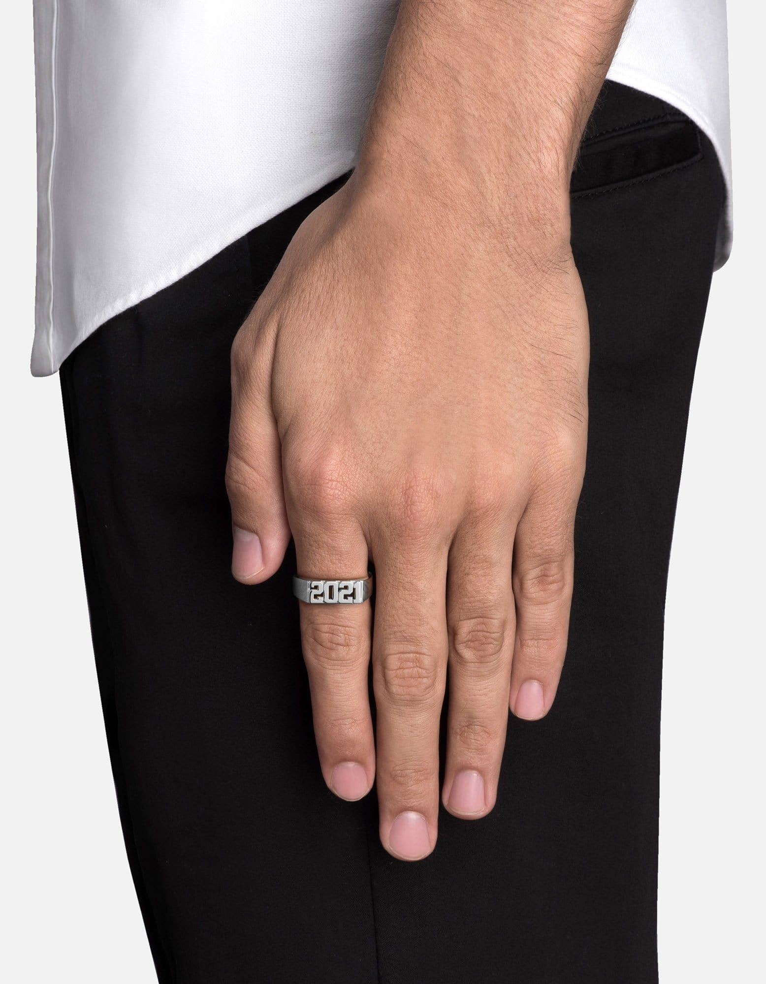Numero Ring, Sterling Silver