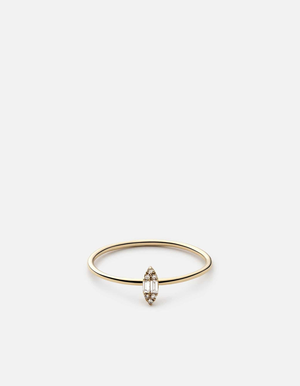 Miansai Rings Marquise Ring, 14k Gold Pavé Polished Gold/Pave / 7