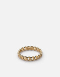 Miansai Rings Cuban Link Ring, Gold Polished Gold Vermeil / 8