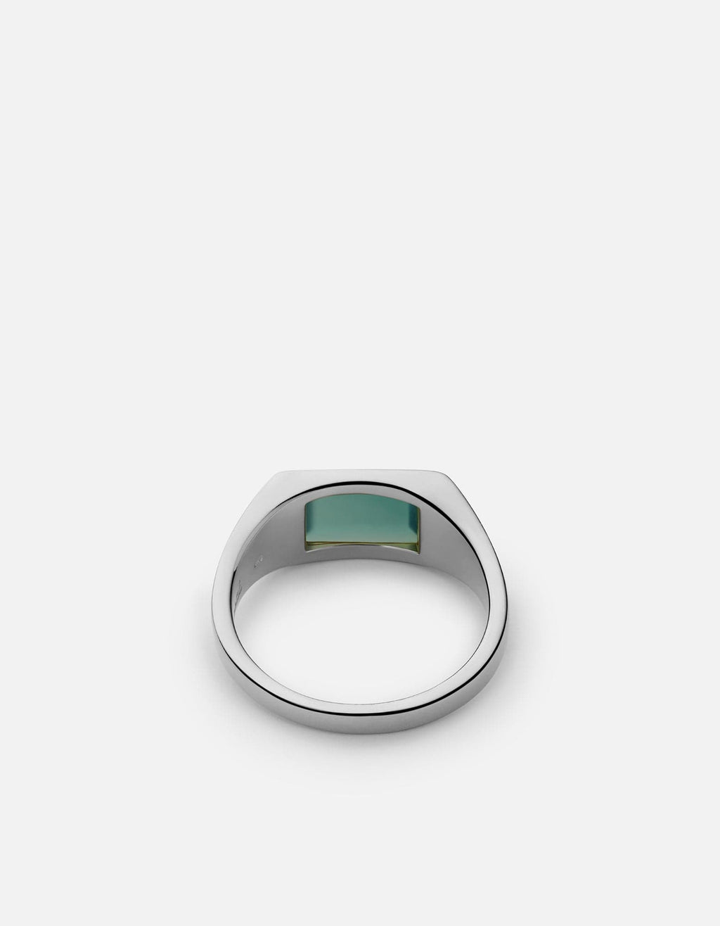 Lennox Light Jasper Signet Ring, Sterling Silver