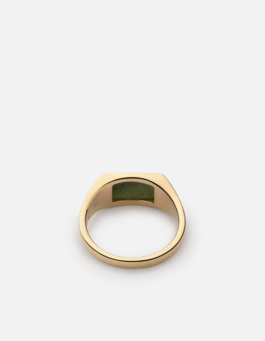 Lennox Jasper Signet Pinky Ring, Gold Vermeil
