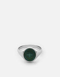 Miansai Rings Dove Ring, Sterling Silver/Teal Teal / 8