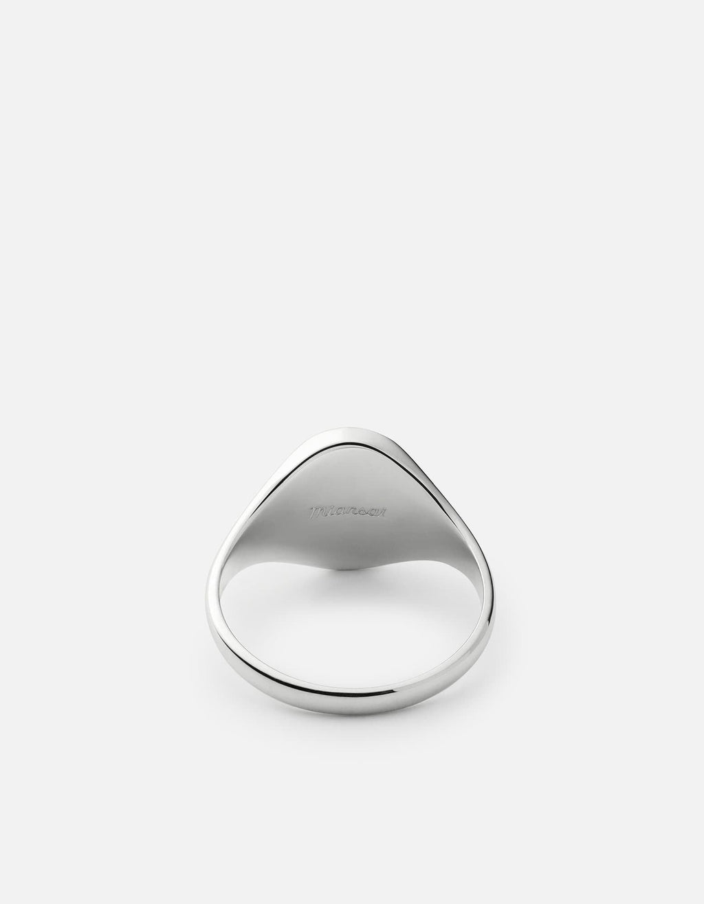 Dove Signet Ring, Sterling Silver / Teal