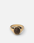 Miansai Rings Fortuna Ring, Gold Vermeil/Gray Gray / 8