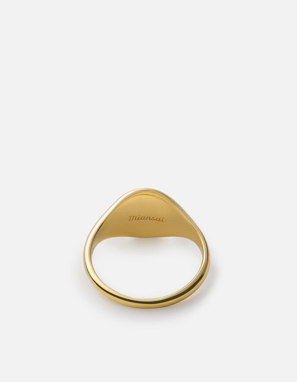 Meridian Signet Ring, Gold Vermeil