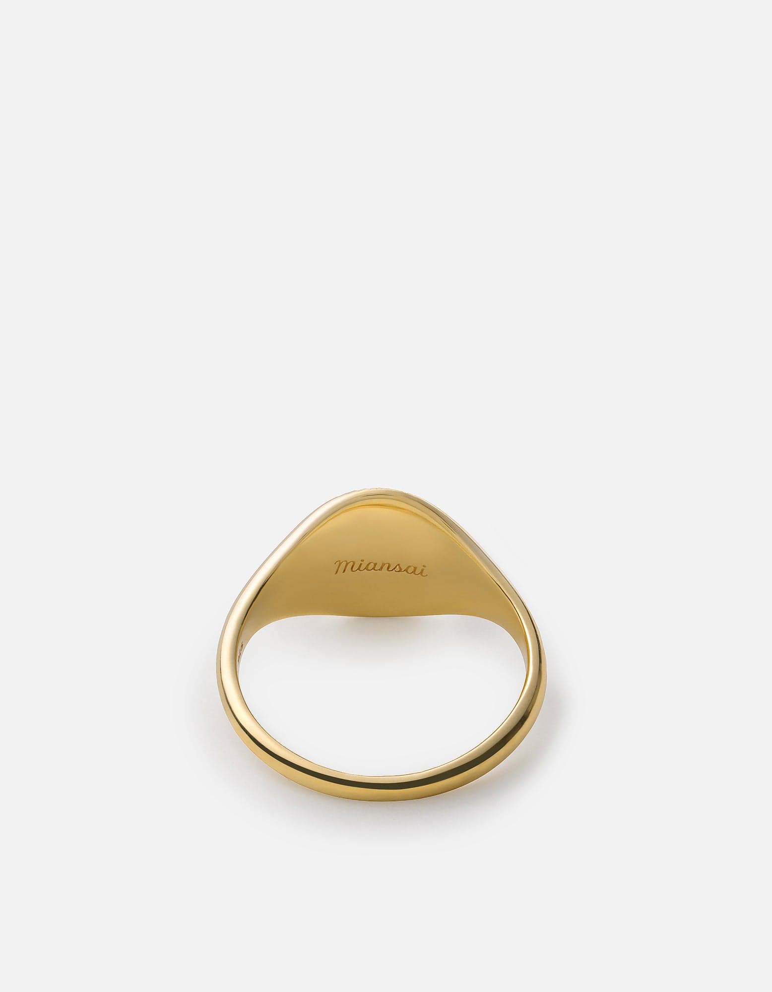 Meridian Signet Ring, Gold Vermeil