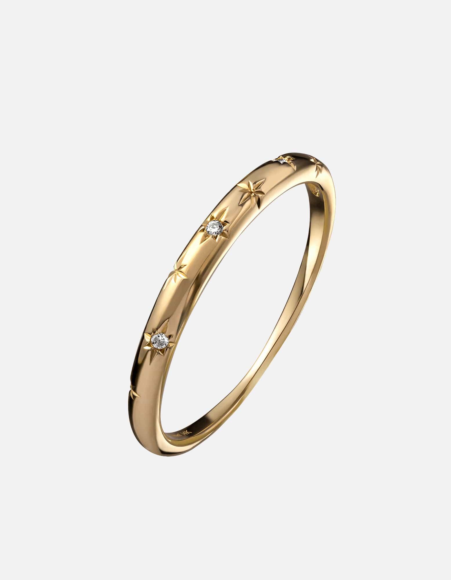 Astraios Ring, 14k Gold Pavé