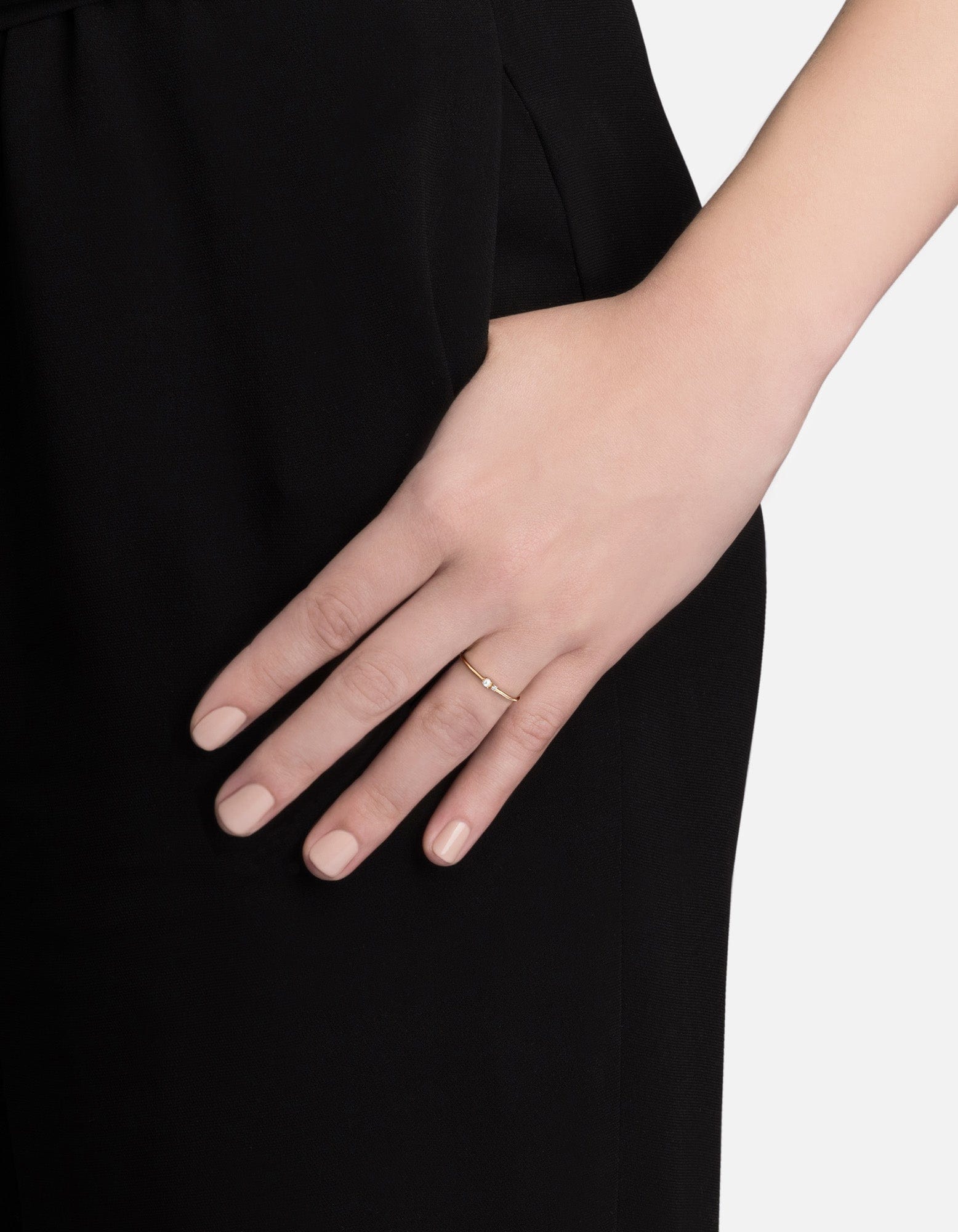 Vera Pearl Ring, 14k Gold Pavé