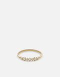 Miansai Rings Simone Pearl Ring, 14k Gold Pavé Polished Gold w/ Pave / 5