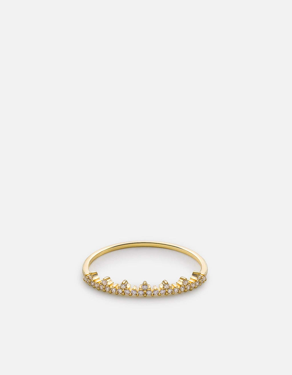 Miansai Rings Astrid Ring, 14k Gold Pavé Polished Gold w/ Pave / 5