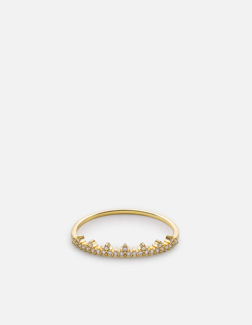 Miansai Rings Astrid Ring, 14k Gold Pavé Polished Gold w/ Pave / 5