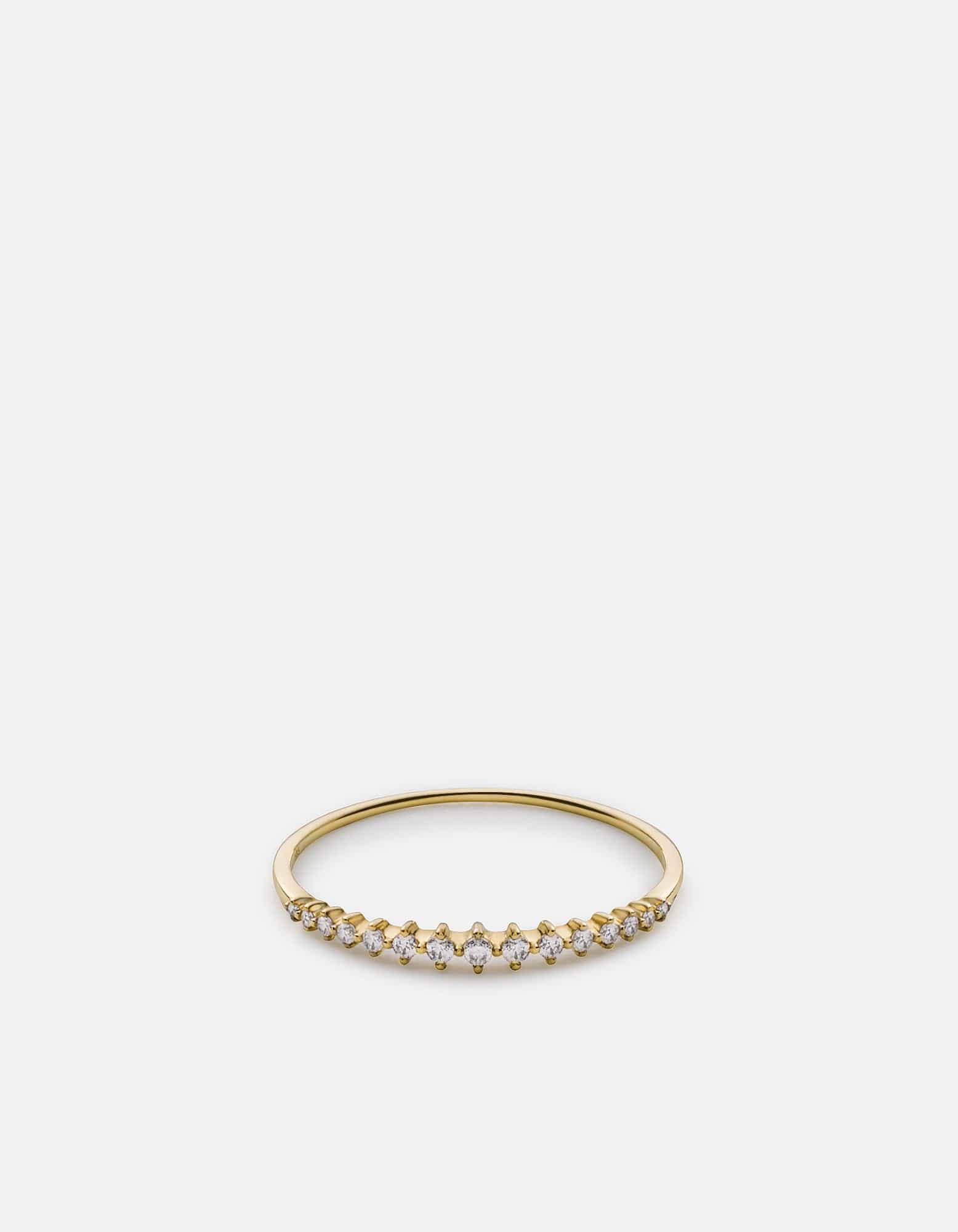 Miansai Rings Amal Ring, 14k Gold Pavé Polished Gold w/ Pave / 5