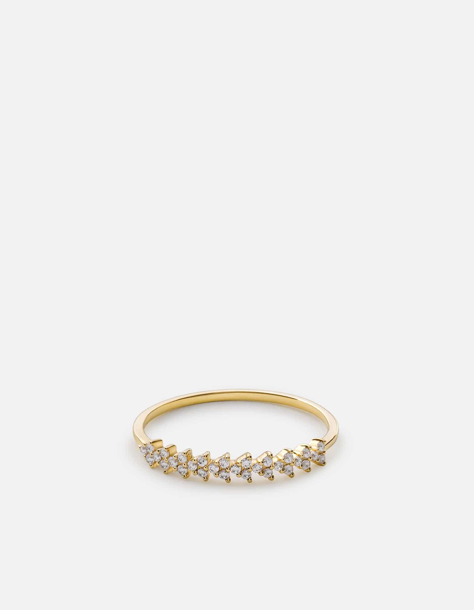 Miansai Rings Amara Ring, 14k Gold/Pavé Polished Gold w/ Pave / 5