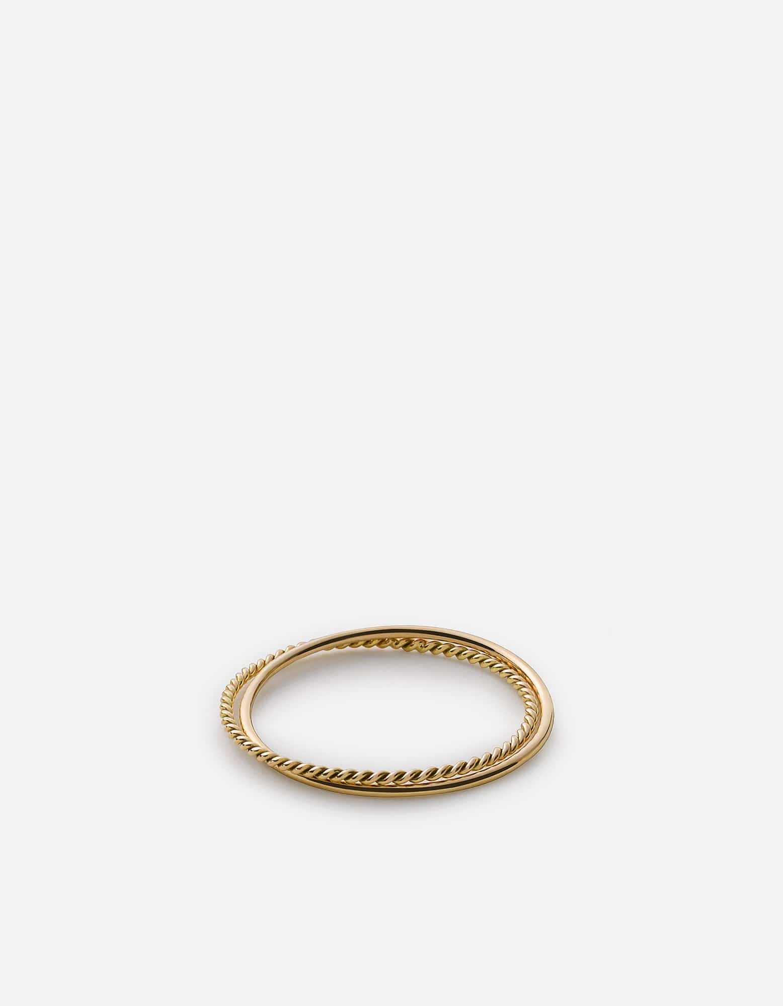 Miansai Rings Saturn Ring, 14k Gold Polished Gold / 5