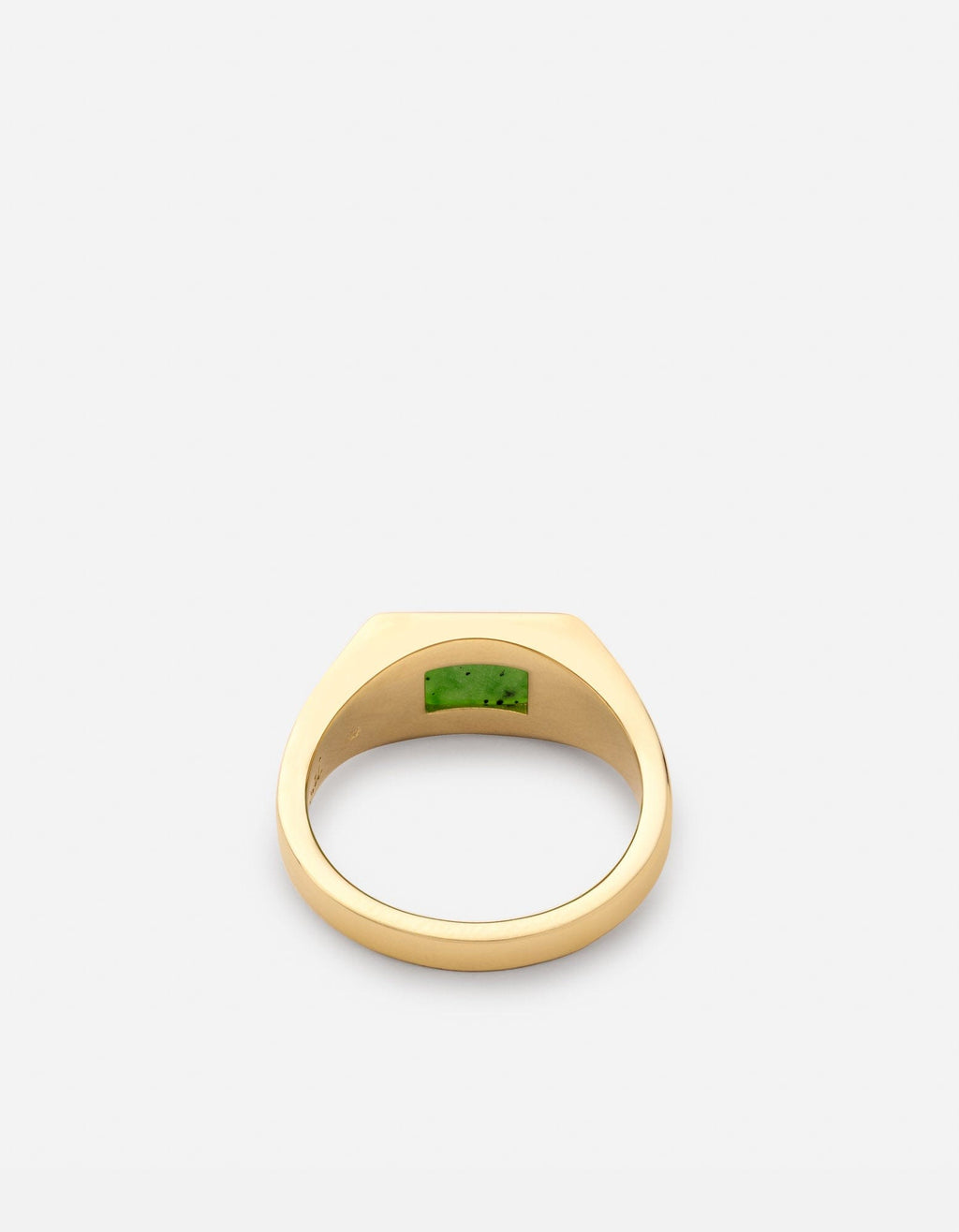 Slim Lennox Jasper Ring, Gold Vermeil