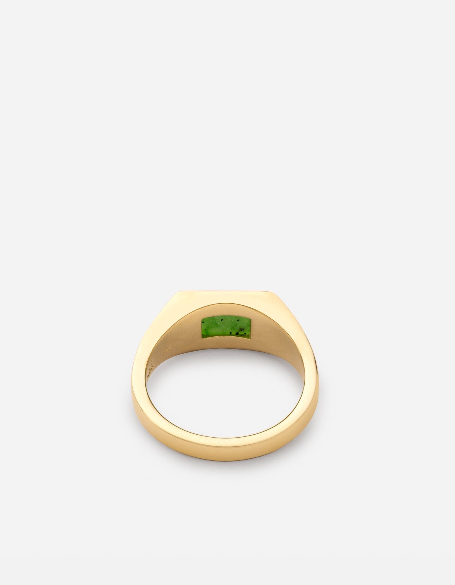 Slim Lennox Jasper Ring, Gold Vermeil