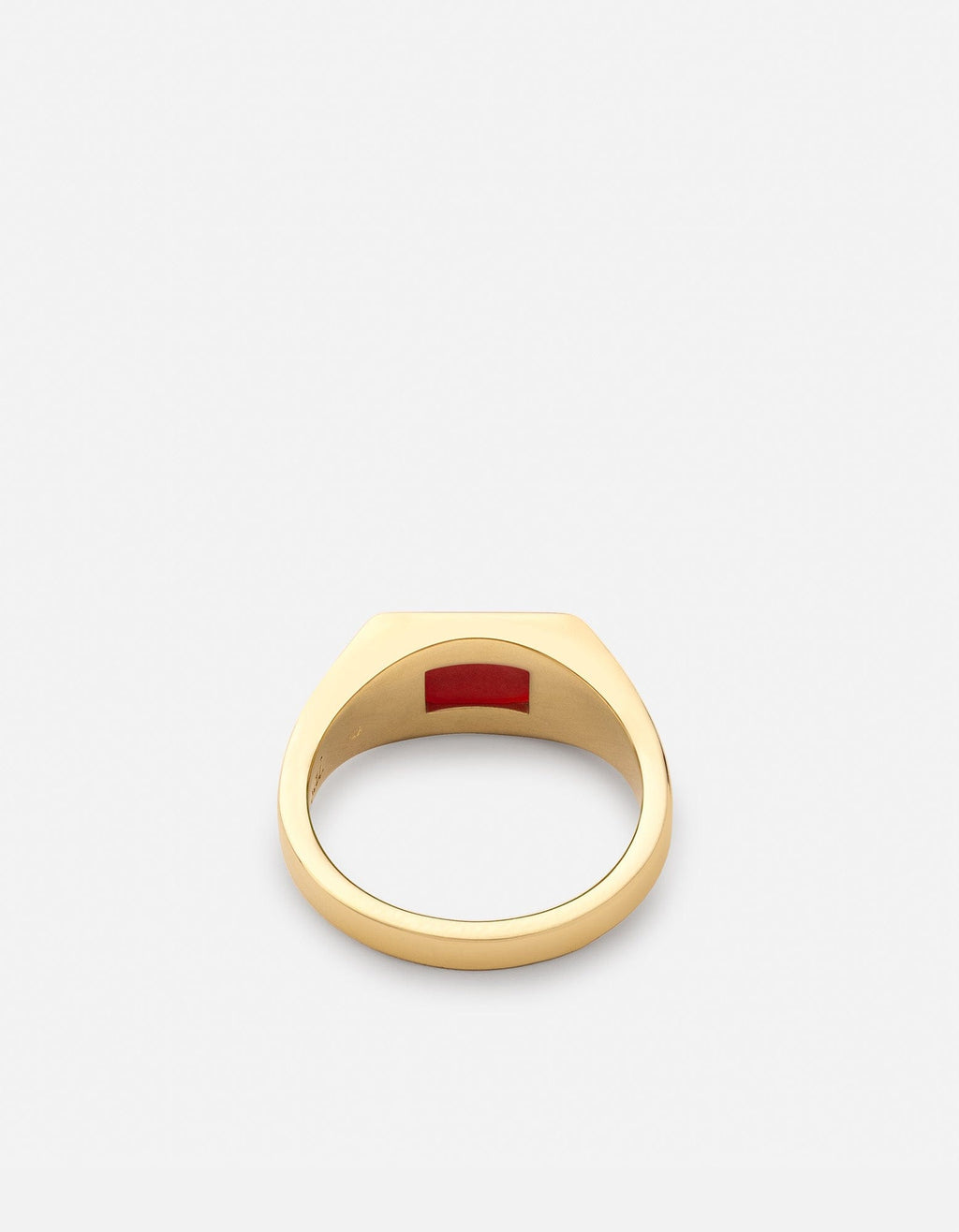 Slim Lennox Agate Ring, Gold Vermeil