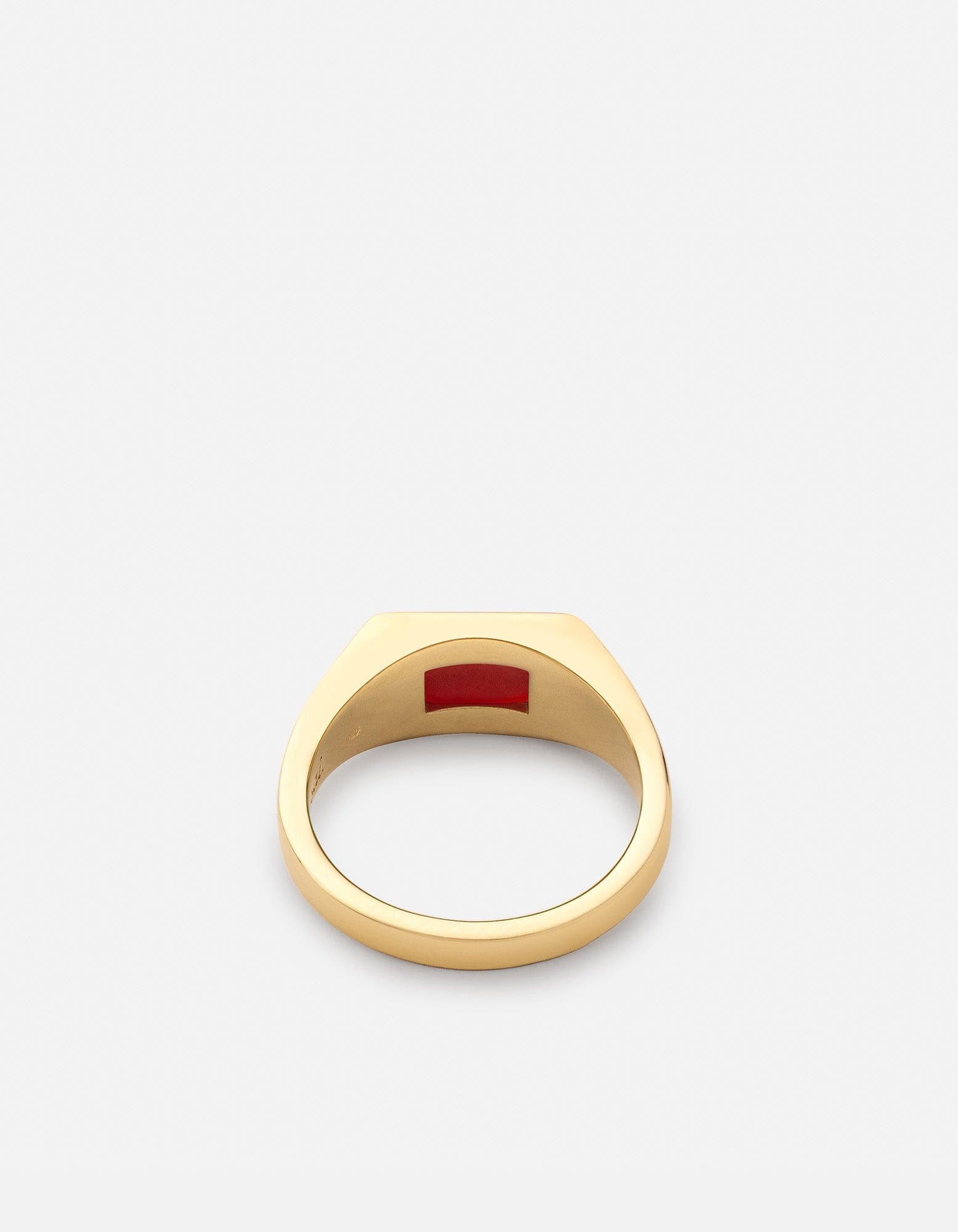Slim Lennox Agate Ring, Gold Vermeil