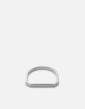 Miansai Rings Thin Hex Ring, Sterling Silver Polished Silver / 8