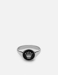 Miansai Rings Empire Ring, Sterling Silver/Black Black / 8