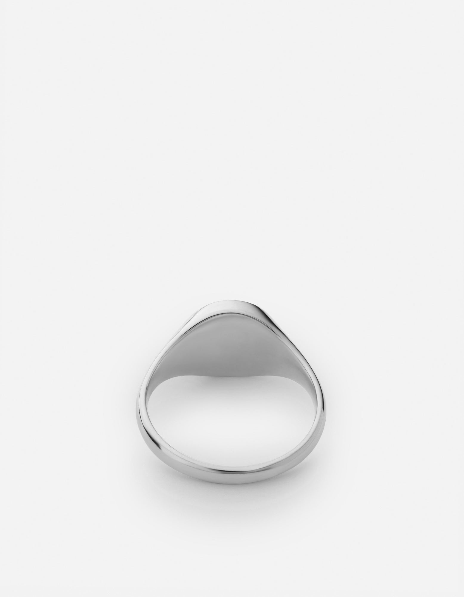 Empire Signet Ring, Sterling Silver / Black