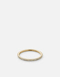Miansai Rings Century Round Ring, 14k Gold Pavé Polished Yellow Gold/Pave / 5