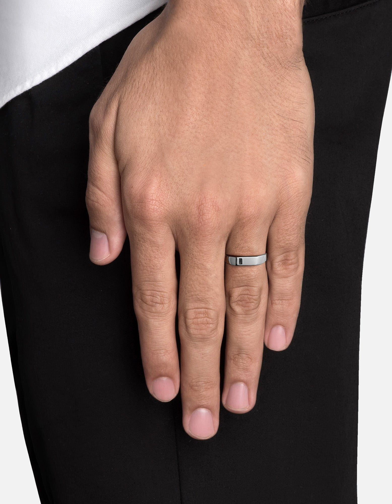Valor Spinels Signet Ring, Sterling Silver