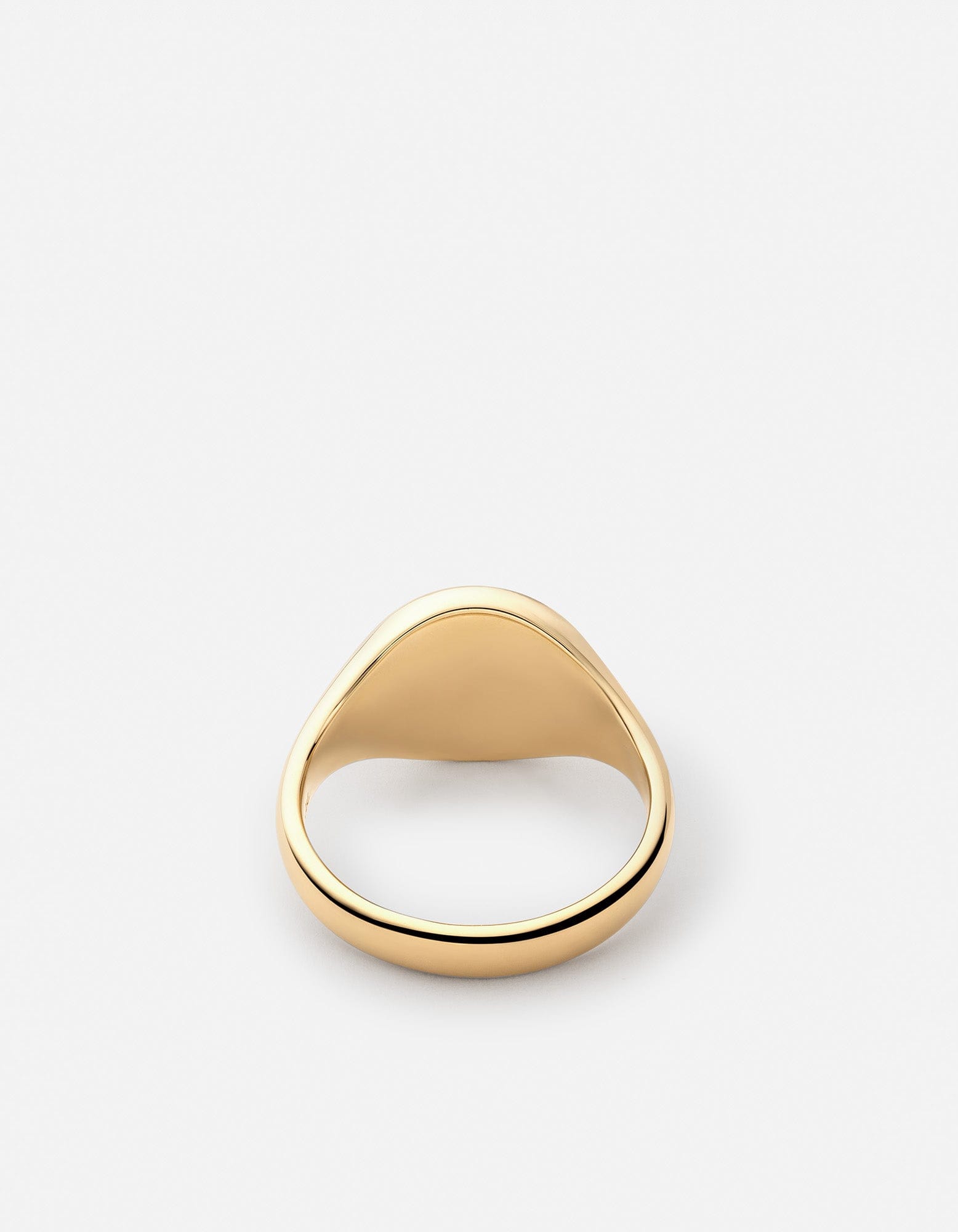 Wolf Signet Ring, Gold Vermeil / Black