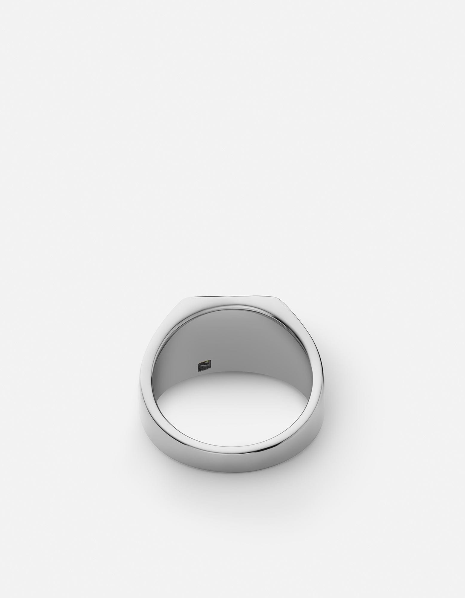 Luma Agate Signet Ring, Sterling Silver