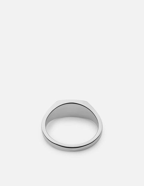 Arden Signet Ring, Sterling Silver