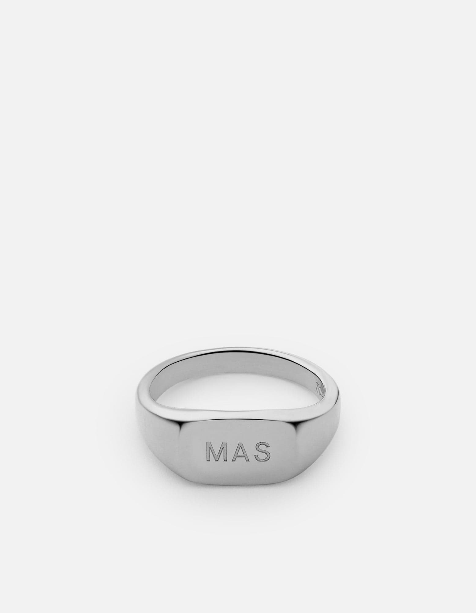 Arden Signet Ring, Sterling Silver