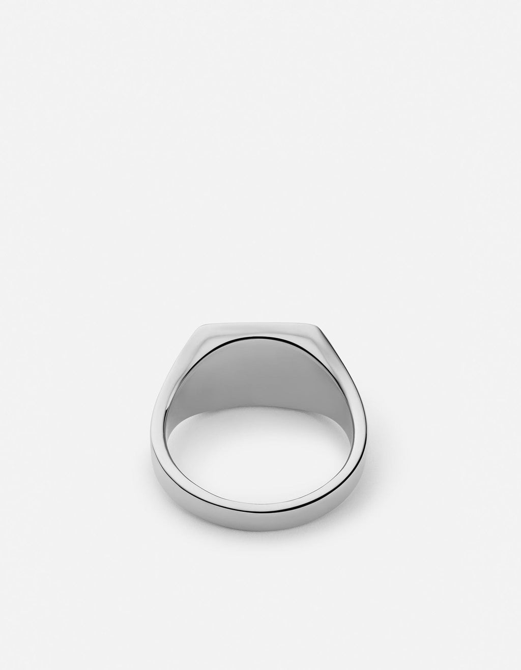 Ledger Signet Ring, Sterling Silver
