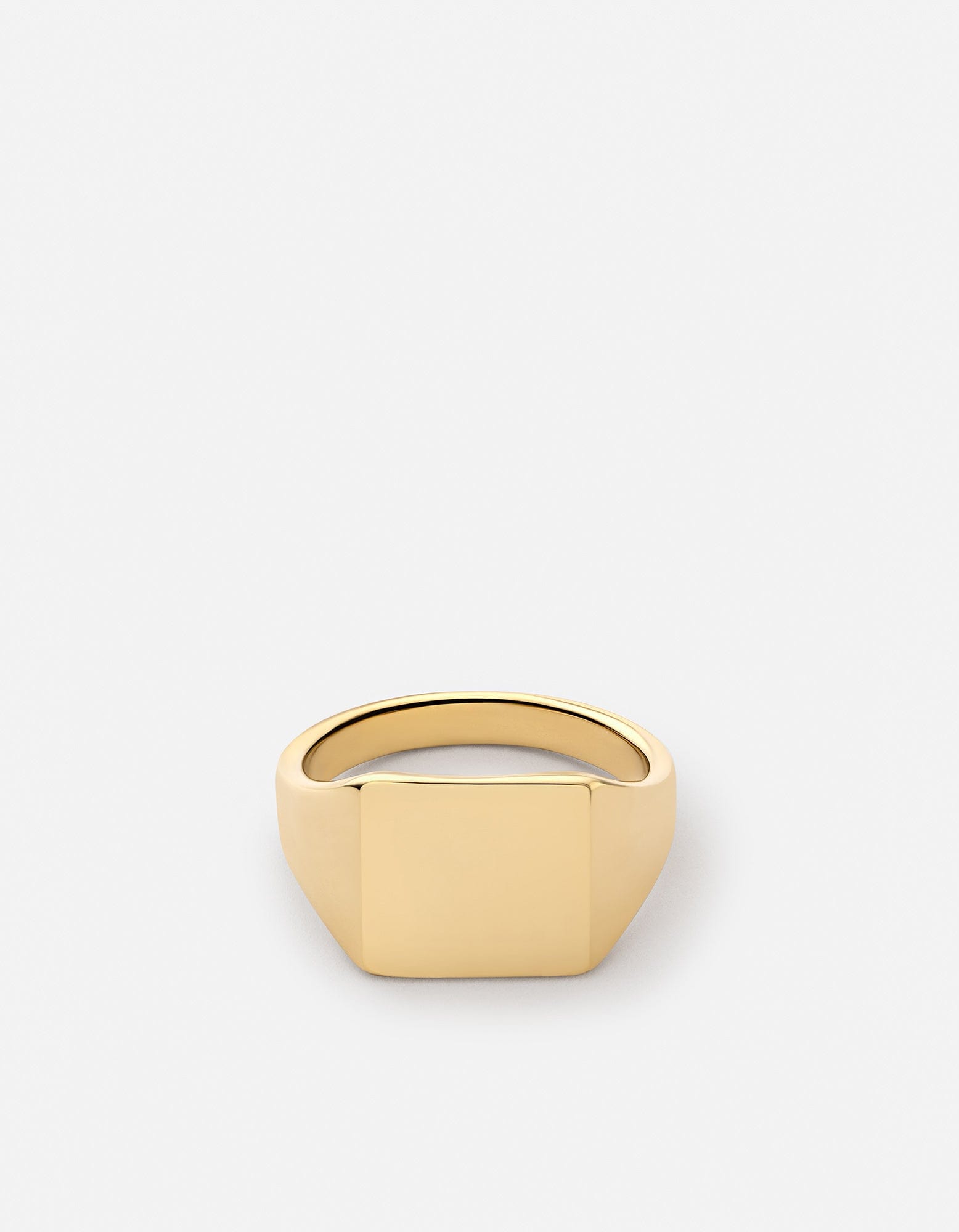 Miansai Rings Ledger Ring, Gold Vermeil Polished Gold / 8