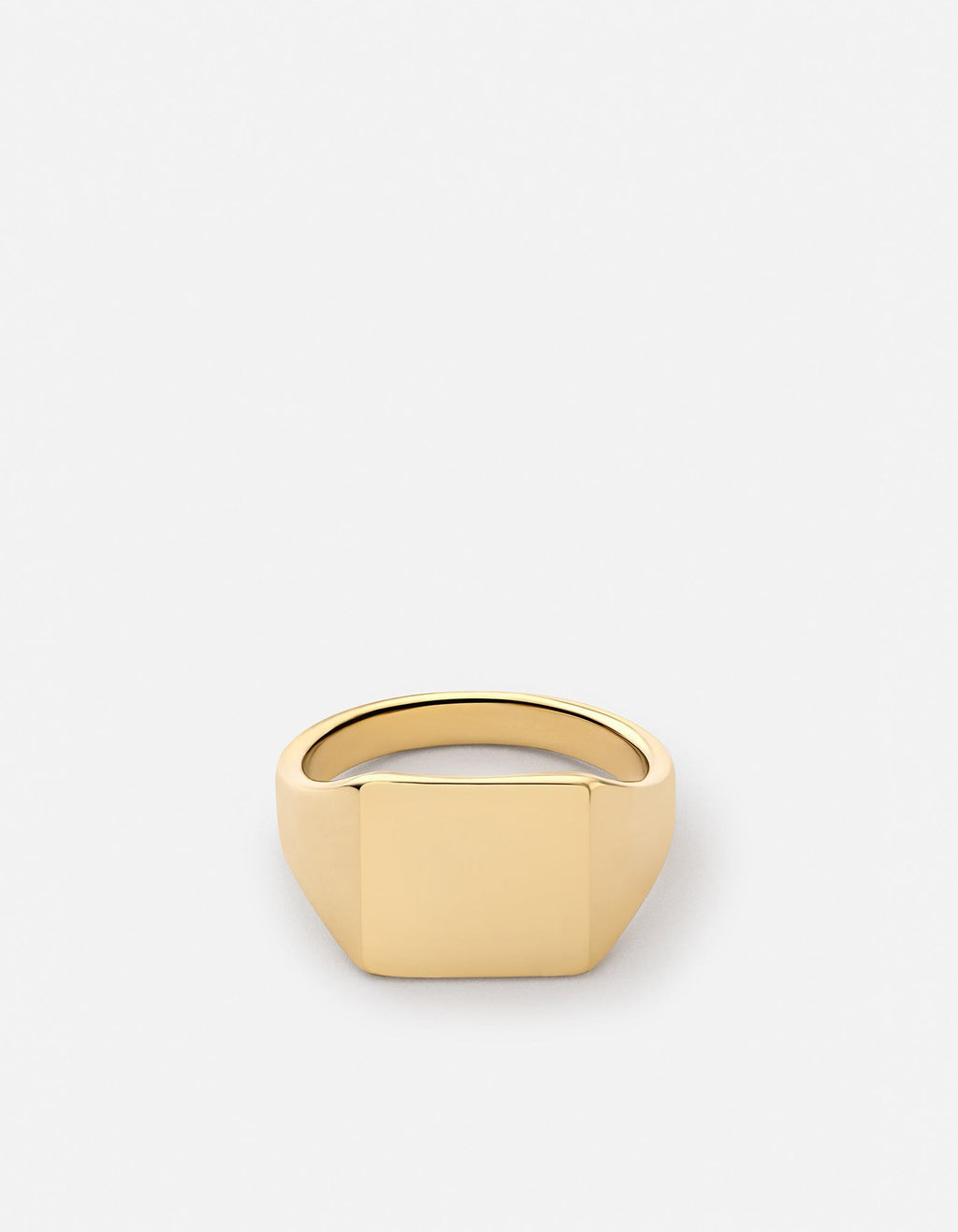 Miansai Rings Ledger Pinky Ring, Gold Vermeil Polished Gold / 7.5