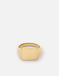 Miansai Rings Ledger Pinky Ring, Gold Vermeil Polished Gold / 7.5