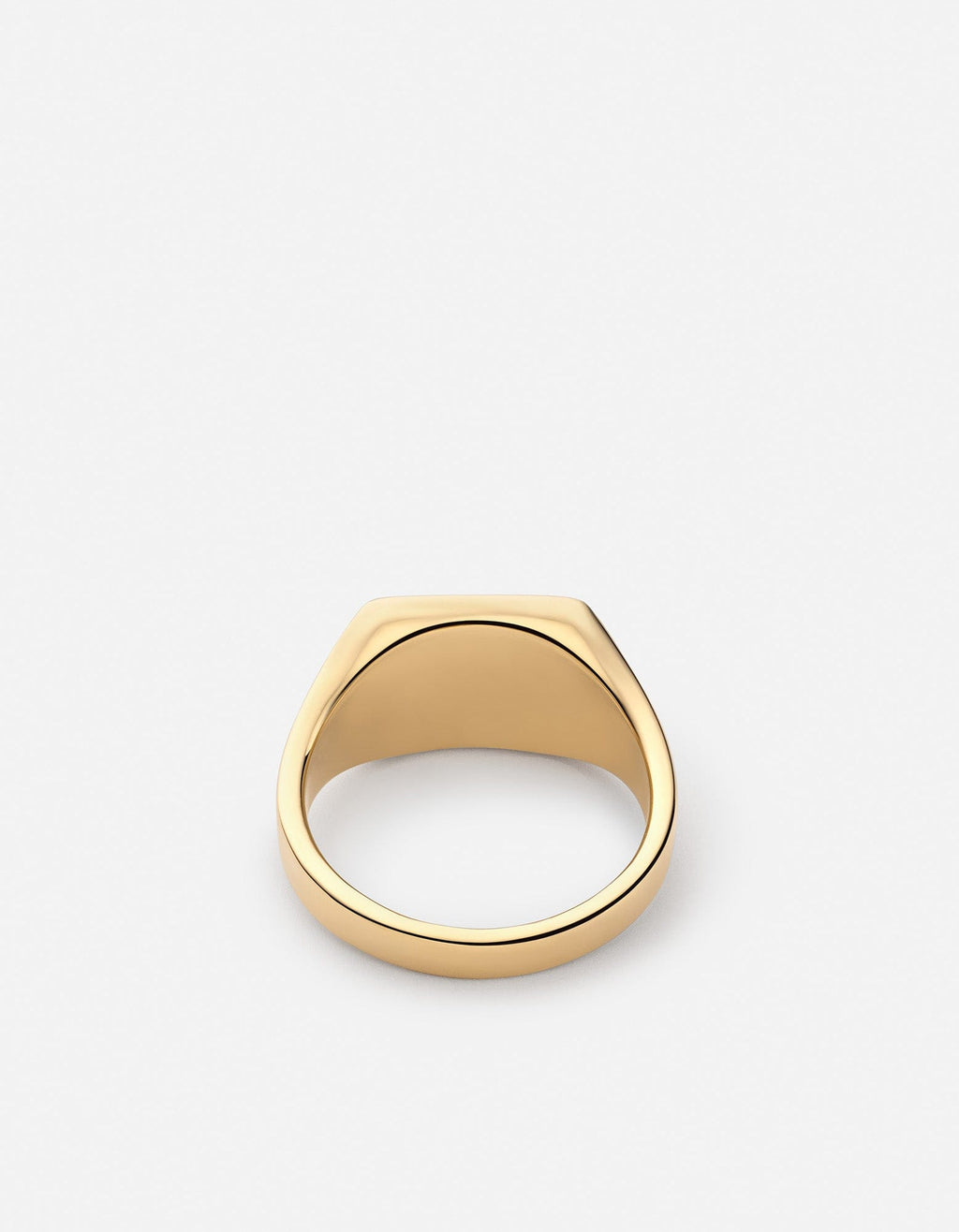 Ledger Signet Pinky Ring, Gold Vermeil